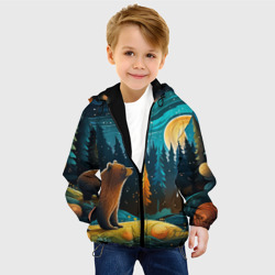 Детская куртка 3D Хозяин тайги: медведь в лесу - фото 2