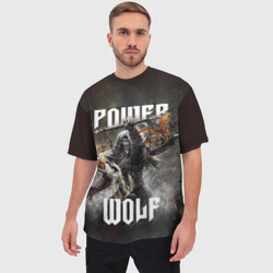 Мужская футболка oversize 3D Powerwolf: werewolf - фото 2