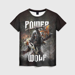 Женская футболка 3D Powerwolf: werewolf
