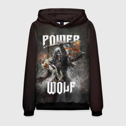 Мужская толстовка 3D Powerwolf: werewolf