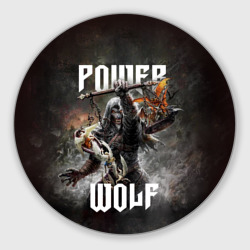 Круглый коврик для мышки Powerwolf: werewolf