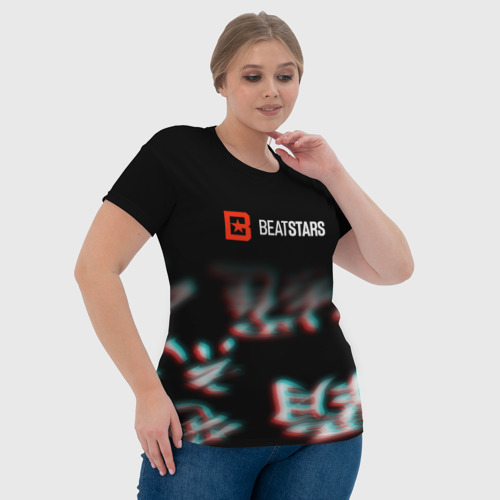 Женская футболка 3D Би старс, цвет 3D печать - фото 6