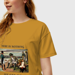 Женская футболка хлопок Oversize There is nothing we can do - Napoleon meme - фото 2