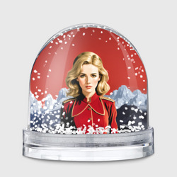 Игрушка Снежный шар Девушка в красной униформе