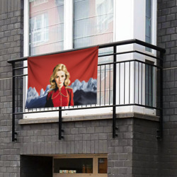 Флаг-баннер Девушка в красной униформе - фото 2