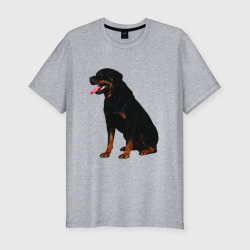 Мужская футболка хлопок Slim Rottweiler