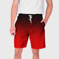 Мужские шорты 3D Градиент: от черного до ярко-красного
