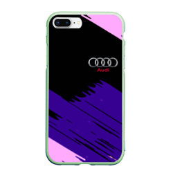 Чехол для iPhone 7Plus/8 Plus матовый Audi stripes