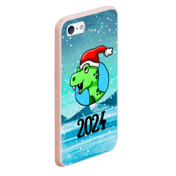 Чехол для iPhone 5/5S матовый Новый год 2024 дракона - фото 2