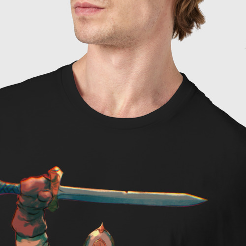Мужская футболка хлопок Гойда - древний русс, цвет черный - фото 6