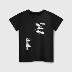 Детская футболка хлопок Девочка и драконы