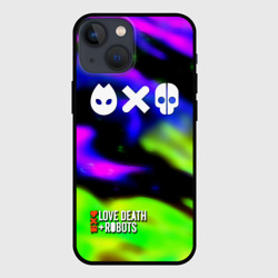 Чехол для iPhone 13 mini Love Death and Robots flame