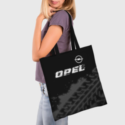 Шоппер 3D Opel speed на темном фоне со следами шин: символ сверху - фото 2