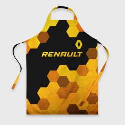 Фартук 3D Renault - gold gradient: символ сверху