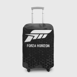 Чехол для чемодана 3D Forza Horizon glitch на темном фоне