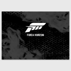 Поздравительная открытка Forza Horizon glitch на темном фоне