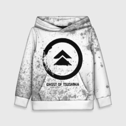 Детская толстовка 3D Ghost of Tsushima glitch на светлом фоне