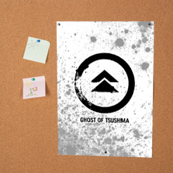Постер Ghost of Tsushima glitch на светлом фоне - фото 2