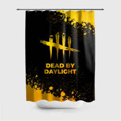 Штора 3D для ванной Dead by Daylight - gold gradient