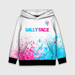 Sally Face neon gradient style: символ сверху – Детская толстовка 3D с принтом купить со скидкой в -20%