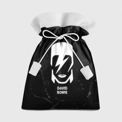 Подарочный 3D мешок David Bowie glitch на темном фоне