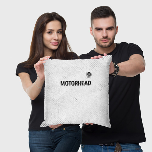 Подушка 3D Motorhead glitch на светлом фоне: символ сверху - фото 3