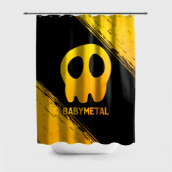 Штора 3D для ванной Babymetal - gold gradient