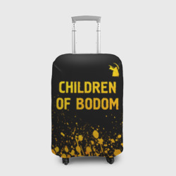 Чехол для чемодана 3D Children of Bodom - gold gradient: символ сверху