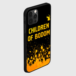 Чехол для iPhone 12 Pro Children of Bodom - gold gradient: символ сверху - фото 2