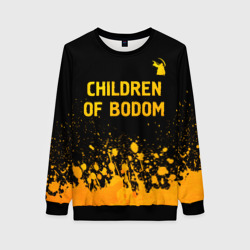 Женский свитшот 3D Children of Bodom - gold gradient: символ сверху