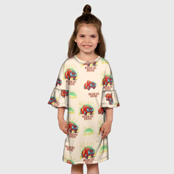 Детское платье 3D Машина ретро - Beam ng pattern - фото 2