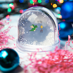 Игрушка Снежный шар Дракоша и новогодний подарок - фото 2