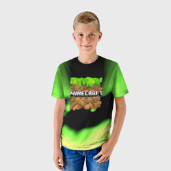 Детская футболка 3D Майнкрафт кислота абстракция - фото 2