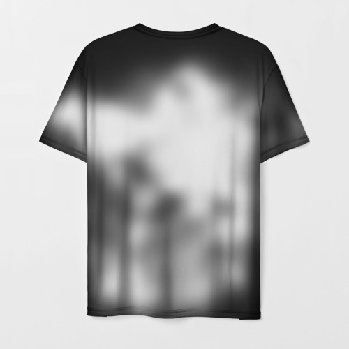 Мужская футболка 3D с принтом Half life 3 black, вид сзади #1