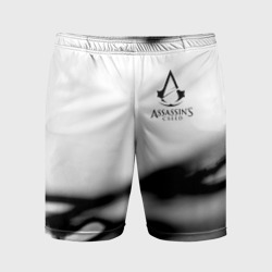 Мужские шорты спортивные Assassins Creed logo texture