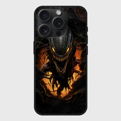 Чехол силиконовый для Apple iPhone 15 Pro Мax матовый Монстр внутри меня