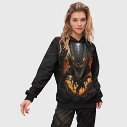 Женский костюм с толстовкой 3D Монстр внутри меня - фото 2