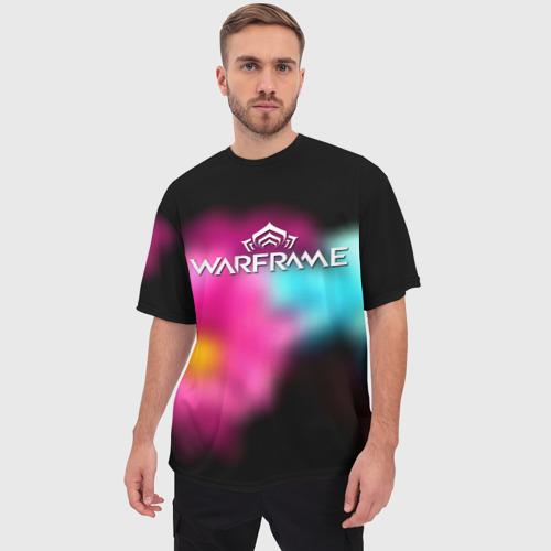 Мужская футболка oversize 3D Warframe true color, цвет 3D печать - фото 3