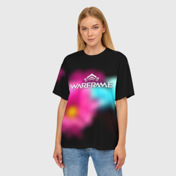 Женская футболка oversize 3D Warframe true color - фото 2
