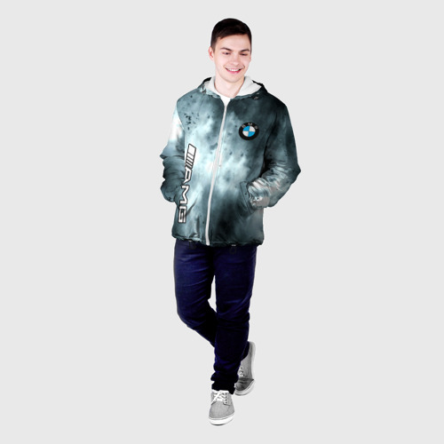 Мужская куртка 3D Bmw смок текстура, цвет 3D печать - фото 3