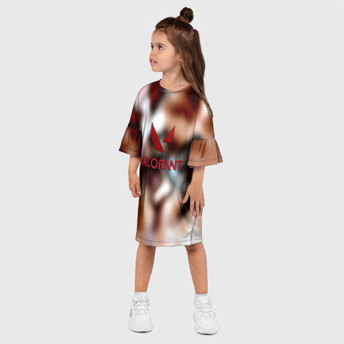 Детское платье 3D Valorant riot games, цвет 3D печать - фото 3