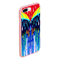 Чехол для iPhone 7Plus/8 Plus матовый Два зонтика под дождём - ai art - фото 2