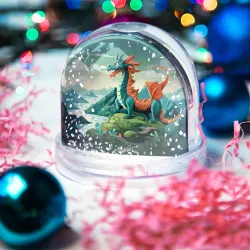 Игрушка Снежный шар Сказочный дракон - фото 2