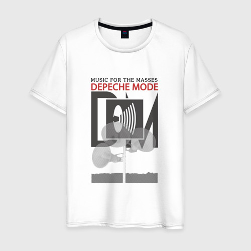 Мужская футболка хлопок Depeche Mode - Music For The Masses Bongs, цвет белый