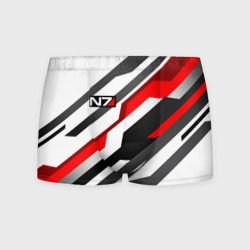 Мужские трусы 3D Mass effect - white uniform n7