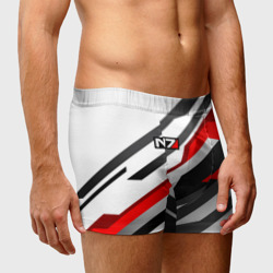 Мужские трусы 3D Mass effect - white uniform n7 - фото 2