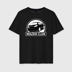 Женская футболка хлопок Oversize Mazda club