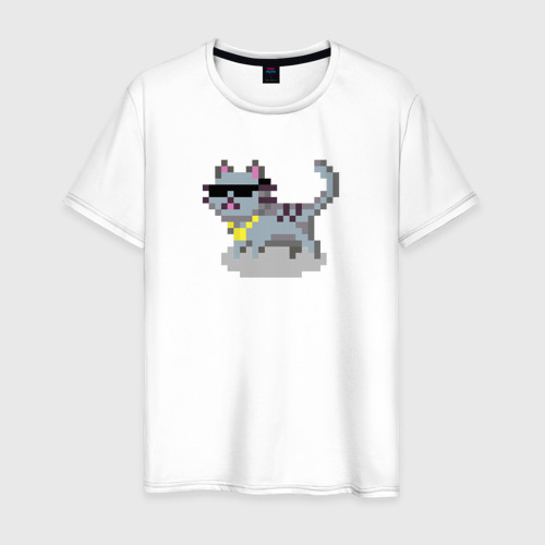 Мужская футболка хлопок Cool cat, цвет белый