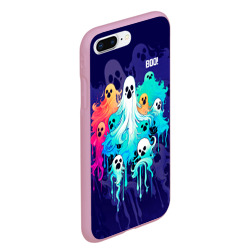 Чехол для iPhone 7Plus/8 Plus матовый Разноцветные привидения - фото 2