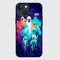 Чехол для iPhone 13 mini Разноцветные привидения